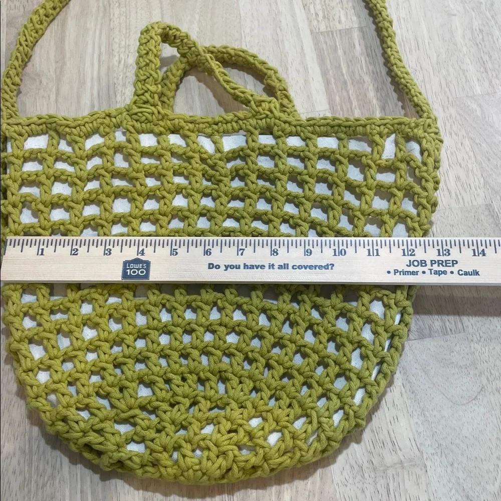 MADEWELL The Crochet Shoulder Bag gilded chartreuse - Picture 6 of 9